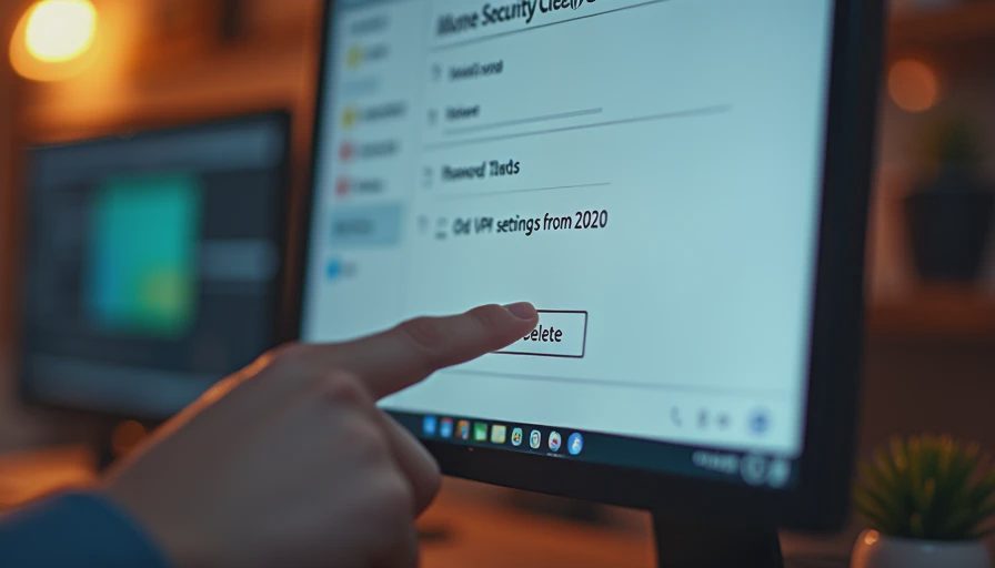 A candid documentary photo of a user actively deleting outdated entries from a 'Security Steps' list on their computer screen, illustrating the process of removing digital clutter.
